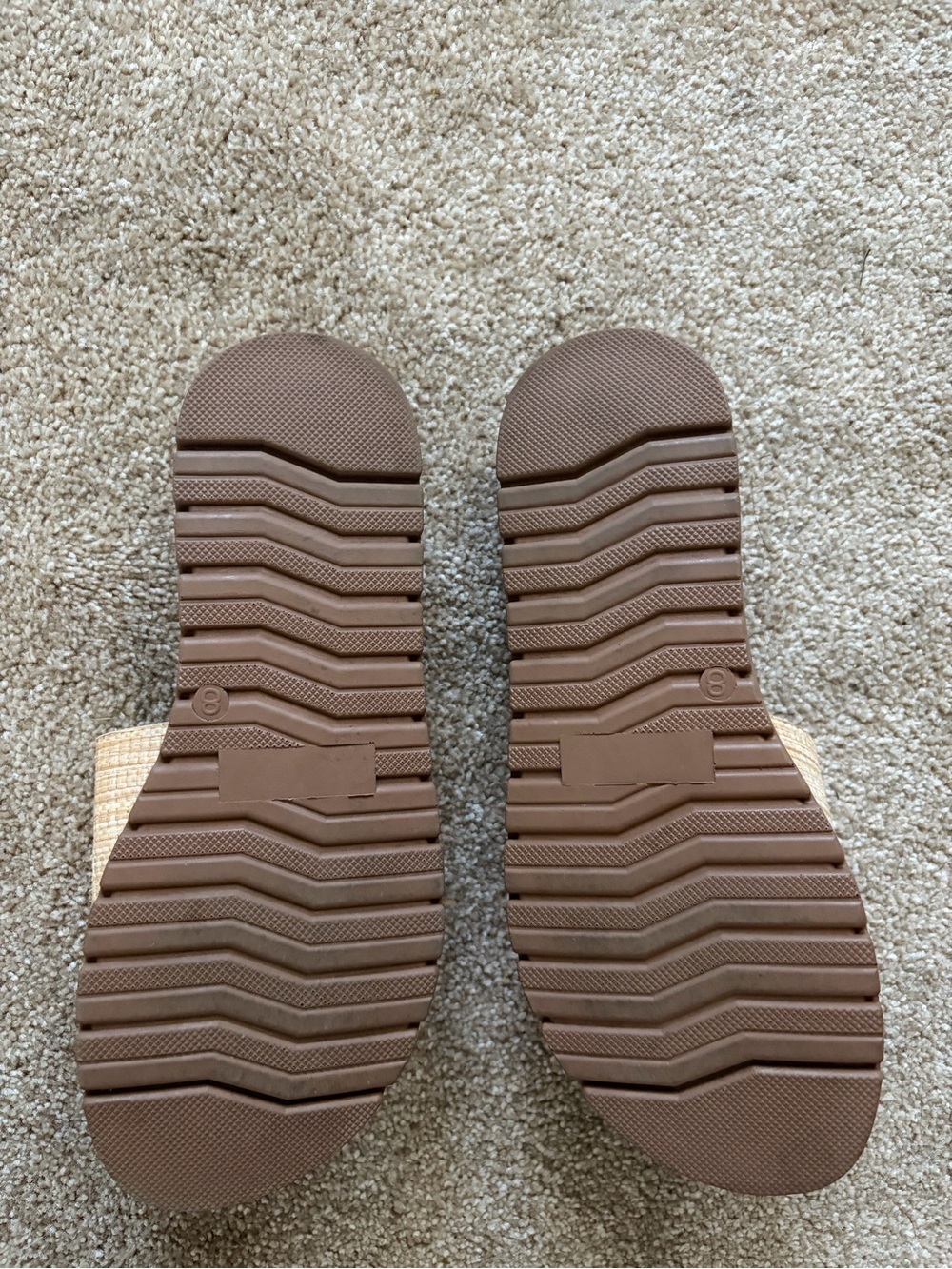 Natural Raffia Slide Sandals - Picture 3 of 5